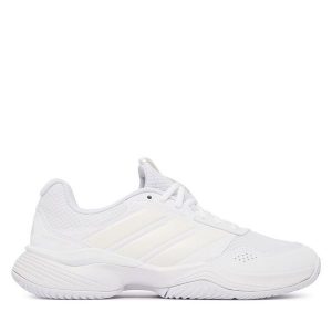 Buty do tenisa adidas. Białe buty sportowe ADIDAS, bez wzorów, bez zapięcia, tenisowe. Za 329,99 zł.