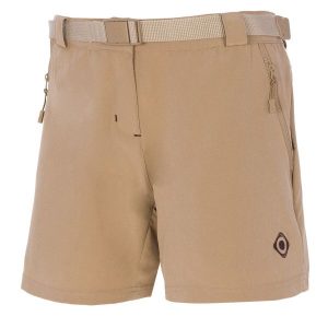 Damskie spodenki trekkingowe i turystyczne BIELSA II Izas. Brązowe szorty Izas, bez wzorów, z nylonu, sportowe. Za 226,04 zł.