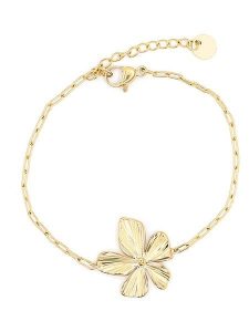 MOODE Bransoletka "Cassandre" z elementem ozdobnym rozmiar: onesize. Żółte bransoletki MOODE, ze stali. Za 34,99 zł.