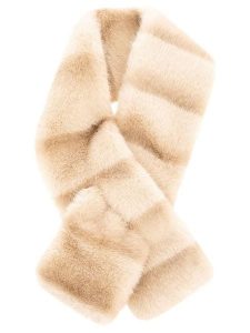 Zwillingsherz Szal w kolorze beżowym - 88 x 11 cm rozmiar: onesize. Brązowe szaliki Zwillingsherz, bez wzorów, z materiału. Za 99,95 zł.