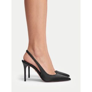 Szpilki Nine West. Czarne szpilki Nine West, bez wzorów, bez obcasa. Za 279,99 zł.