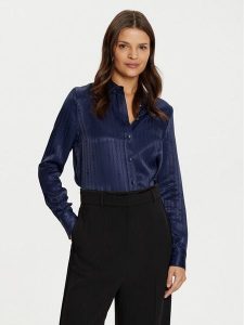 Marciano Guess Koszula 5RGH30 7169A Granatowy Regular Fit. Niebieskie koszule Marciano Guess, z aplikacjami, z wiskozy, bez kołnierzyka, bez ramiączek. Za 359,99 zł.