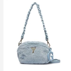 Torebka Guess. Niebieskie torebki klasyczne Guess, z aplikacjami, bez dodatków. Za 264,99 zł.