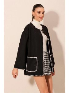 Bigdart Kardigan w kolorze czarnym rozmiar: 40. Czarne kardigany Bigdart, z bawełny. Za 140,86 zł.