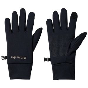 Rękawiczki sportowe dla dorosłych Point Park Fleece Glove. Czarne rękawiczki Columbia, bez wzorów, z elastanu. Za 99,99 zł.