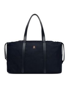 Tommy Hilfiger Torebka AW0AW18994 Granatowy. Niebieskie torebki klasyczne TOMMY HILFIGER, bez wzorów, z materiału, bez dodatków. Za 449,99 zł.