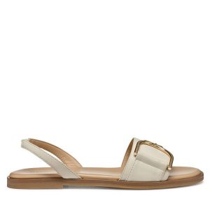 Sandały Geox. Brązowe sandały Geox, bez wzorów, bez obcasa, na płaskiej podeszwie, bez zapięcia. Za 339,99 zł.