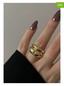Lodie Silver Pierścionki (2 szt.) rozmiar: onesize. Szare pierścionki Lodie Silver, z mosiądzu. Za 118,84 zł.