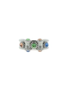 Otazu Pierścionek z kryształami Swarovski rozmiar: onesize. Szare pierścionki Otazu, z kryształem, z mosiądzu. Za 140,95 zł.