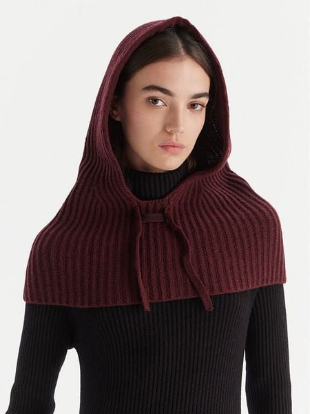 PINKO Komin 104494 A2Z1 R57 Bordowy. Czerwone rękawiczki Pinko, bez wzorów, z wełny. Za 479,99 zł.