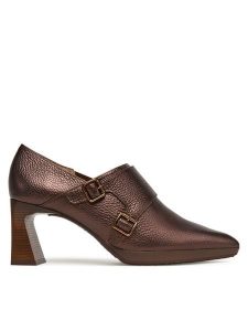 Hispanitas Półbuty HI254303 Brązowy. Brązowe czółenka Hispanitas, bez wzorów, ze skóry, bez obcasa, na obcasie, bez zapięcia. Za 489,99 zł.