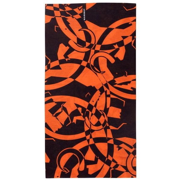 Komin Mammut Neck Gaiter Scrambled elastyczny poliester bezszwowy szybkoschnący. Czarne szaliki Mammut, na zimę, bez wzorów, z materiału. Za 121,05 zł.