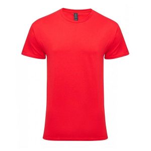 Bawełniana Lekka Koszulka Unisex Dla Dorosłych. Białe bluzki GILDAN, s, bez wzorów, z bawełny, sportowe, bez kołnierzyka, bez ramiączek. Za 46,99 zł.