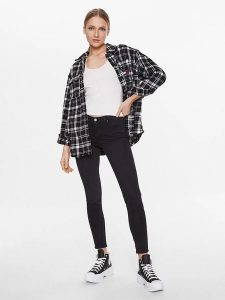 Lee Dżinsy - Skinny fit - w kolorze czarnym rozmiar: W26/L33. Czarne jeansy Lee, z aplikacjami, z podwyższonym stanem. Za 173,99 zł.