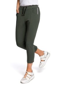 Made of emotion Spodnie dresowe w kolorze khaki rozmiar: M. Brązowe spodnie dresowe Made Of Emotion, m, bez wzorów, z dresówki. Za 139,95 zł.