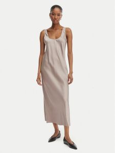 Calvin Klein Sukienka codzienna LV044F035G Różowy Regular Fit. Czerwone sukienki Calvin Klein, na co dzień, m, bez wzorów, z syntetyku, bez kołnierzyka, bez ramiączek, proste. Za 529,99 zł.