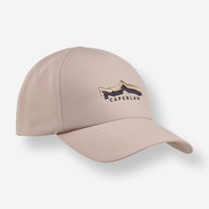 Czapka z daszkiem Caperlan FC 100. Brązowe czapki CAPERLAN, bez wzorów, z bawełny, sportowe. Za 34,99 zł.