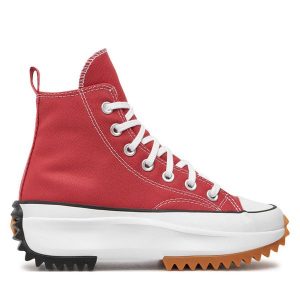 Trampki Converse. Czerwone trampki Converse, bez wzorów, bez zapięcia. Za 329,99 zł.