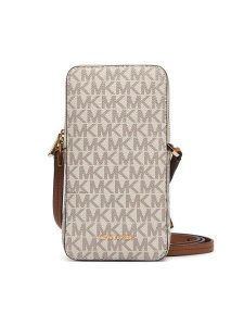 MICHAEL Michael Kors Torebka Jet Set 32F6GJ6C5B Kremowy. Białe torebki klasyczne MICHAEL Michael Kors, bez wzorów, ze skóry, bez dodatków. Za 619,99 zł.