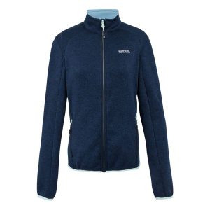 Bluza Polarowa Damska Pełen Suwak Newhill II. Niebieskie bluzy Regatta, na zimę, s, bez wzorów, z polaru, bez kaptura. Za 82,99 zł.