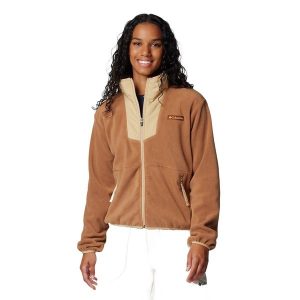 Bluza damska Columbia Sequoia Grove Full Zip. Brązowe bluzy Columbia, s, bez wzorów, bez kaptura. Za 224,99 zł.