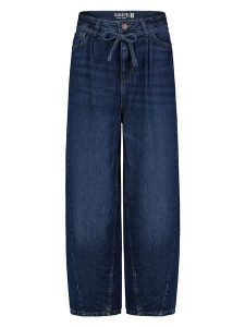 Sublevel Dżinsy - Comfort fit - w kolorze granatowym rozmiar: S. Niebieskie jeansy Sublevel, z aplikacjami, ze skóry, z podwyższonym stanem. Za 158,10 zł.