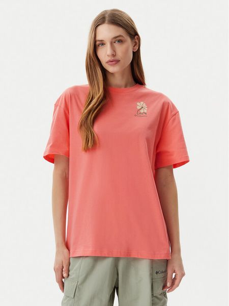 Columbia T-Shirt Rolling Bend™ Graphic 2120031 Różowy Oversize. Czerwone t-shirty Columbia, xs, bez wzorów, z bawełny, bez kołnierzyka, bez ramiączek. Za 79,99 zł.