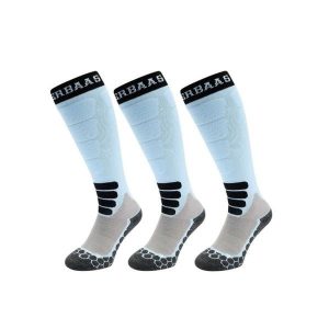 Skarpety narciarskie - Merino Wool Pro - 3 pary - Niebieskie. Niebieskie skarpetki POEDERBAAS, bez wzorów. W wyprzedaży za 329,62 zł.