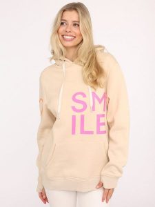 Zwillingsherz Bluza "Alissa Heart" w kolorze beżowym rozmiar: L/XL. Brązowe bluzy Zwillingsherz, l, bez wzorów, z bawełny, z kapturem. Za 221,95 zł.