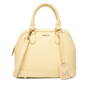 Torebka MEXX. Żółte kuferki Mexx, bez wzorów, bez dodatków. Za 259,99 zł.