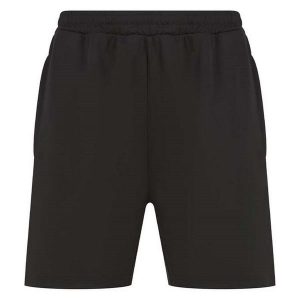Spodenki Z Dzianiny Z Kieszenią Dla Dorosłych Unisex. Czarne szorty FINDEN & HALES, bez wzorów, z dzianiny, sportowe. Za 108,99 zł.