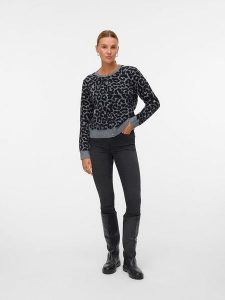 Vero Moda Kardigan w kolorze szaro-czarnym rozmiar: XL. Czarne kardigany Vero Moda, z wełny. Za 105,38 zł.