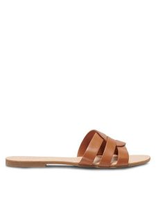 ONLY Shoes Klapki Onlfeli-4 15319426 Brązowy. Brązowe klapki ONLY SHOES, bez wzorów, ze skóry, bez obcasa. Za 79,99 zł.