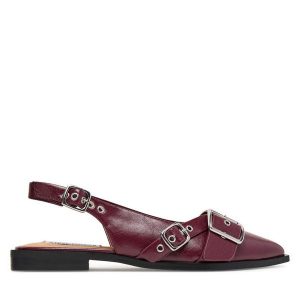 Sandały Steve Madden. Czerwone sandały Steve Madden, bez wzorów, bez obcasa, na płaskiej podeszwie, bez zapięcia. Za 389,99 zł.