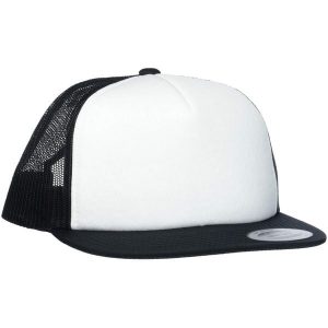 Czapka Piankowa Trucker. Białe czapki FLEXFIT, bez wzorów. Za 51,99 zł.