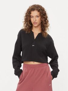 Reebok Bluza Classics IL4650 Czarny Regular Fit. Czarne bluzy Reebok, m, bez wzorów, z bawełny, bez kaptura. Za 159,99 zł.