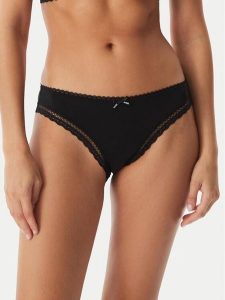 HUGO Figi klasyczne Unique 50545733 Czarny. Czarne figi Hugo, bez wzorów, z syntetyku. Za 139,99 zł.