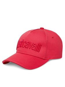 Just Cavalli Czapka z daszkiem 78RAZK30 ZG192 Czerwony. Czerwone czapki Just Cavalli, bez wzorów, z bawełny. Za 129,99 zł.