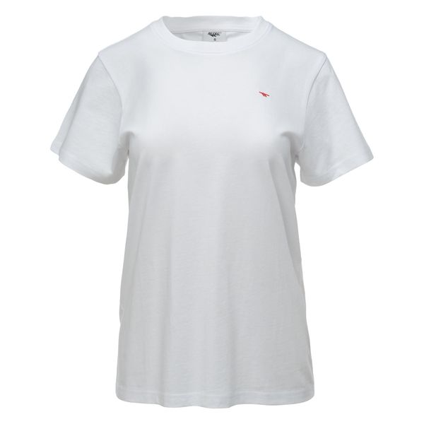 Damska Koszulka Z Krótkim Rękawem Playo II. Białe bluzki Hi-tec, bez wzorów, sportowe, bez kołnierzyka, bez ramiączek. Za 57,99 zł.