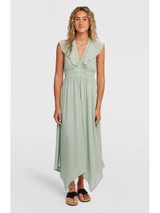 O'Neill Sukienka w kolorze zielonym rozmiar: M. Zielone sukienki O'Neill, m, bez wzorów, z wiskozy, bez kołnierzyka, bez ramiączek, maxi. Za 219,08 zł.