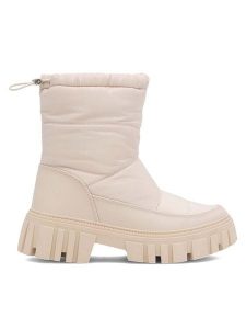 DeeZee Śniegowce ALFAMM N10370 Beżowy. Brązowe buty zimowe DeeZee, z materiału, bez obcasa, bez zapięcia. Za 89,99 zł.