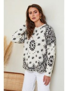 So Cachemire Sweter "Adony" w kolorze kremowym rozmiar: S. Brązowe swetry oversize So Cachemire, s, bez wzorów, z kaszmiru, bez ramiączek. Za 220,12 zł.