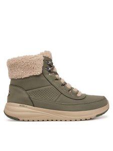 Skechers Trapery On The Go Stellar - Alpine Adventure 144756 Zielony. Zielone buty zimowe Skechers, ze skóry, bez obcasa, bez zapięcia. Za 429,99 zł.