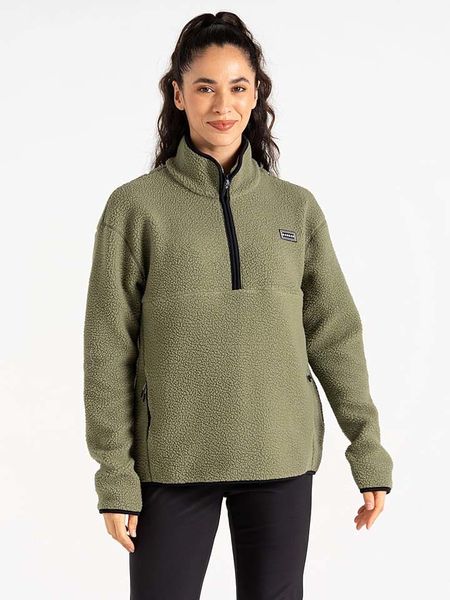 Dare 2b Bluza polarowa "Slide Out" w kolorze khaki rozmiar: 42. Brązowe bluzy Dare 2b, bez wzorów, z polaru, bez kaptura. Za 156,61 zł.