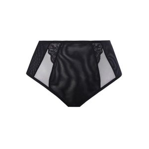 Figi damskie Elomi Brianna. Czarne figi ELOMI, bez wzorów, z koronki. Za 173,00 zł.