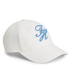 Czapka z daszkiem Tommy Hilfiger. Białe czapki TOMMY HILFIGER, bez wzorów. Za 132,99 zł.