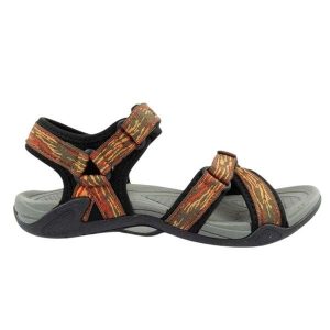 Damskie Sandały Sportowe. Brązowe buty trekkingowe Grisport, bez wzorów, bez obcasa, bez zapięcia. Za 221,99 zł.