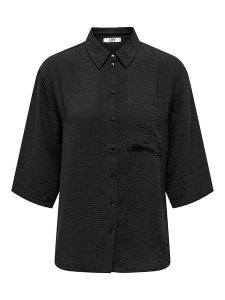 JDY Bluzka w kolorze czarnym rozmiar: M. Czarne bluzki JDY, m, bez wzorów, bez kołnierzyka, bez ramiączek. Za 61,46 zł.