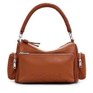 Torebka Desigual. Brązowe torebki klasyczne Desigual, bez wzorów, bez dodatków. Za 359,99 zł.