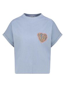 Eight2Nine Koszulka w kolorze błękitnym rozmiar: XL. Niebieskie bluzki Eight2Nine, xl, bez wzorów, z bawełny, bez kołnierzyka, bez ramiączek. Za 43,99 zł.